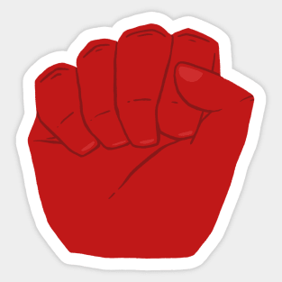 Red Hand of Resistance Sticker